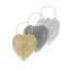 Mode Doré Faux Diamant Gland Forme de coeur Pochette 2020