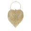 Mode Doré Faux Diamant Gland Forme de coeur Pochette 2020