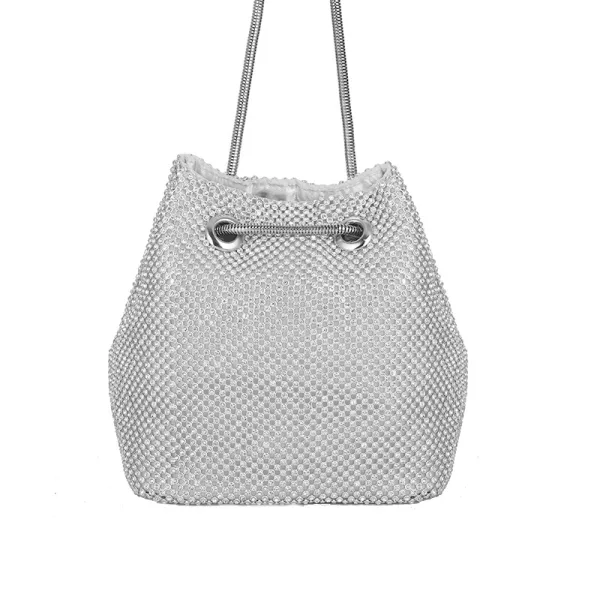 Chic / Beautiful Square Clutch Bags 2020 Metal Rhinestone