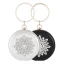 Chic / Beautiful Silver Patent Leather Round Clutch Bags 2020 Metal Rhinestone