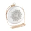 Chic / Beautiful Silver Patent Leather Round Clutch Bags 2020 Metal Rhinestone