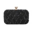 Sparkly Navy Blue Sequins Beading Square Clutch Bags 2020 Metal Rhinestone