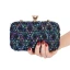 Sparkly Navy Blue Sequins Beading Square Clutch Bags 2020 Metal Rhinestone