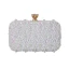 Sparkly Navy Blue Sequins Beading Square Clutch Bags 2020 Metal Rhinestone