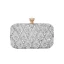 Sparkly Navy Blue Sequins Beading Square Clutch Bags 2020 Metal Rhinestone