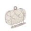 Elegant Ivory Pearl Rhinestone Square Clutch Bags 2020