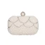 Elegant Ivory Pearl Rhinestone Square Clutch Bags 2020