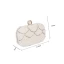 Elegant Ivory Pearl Rhinestone Square Clutch Bags 2020