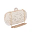 Chic / Beautiful Ivory Square Wedding Clutch Bags 2020 Metal Rhinestone Pearl