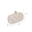 Elegant Ivory Square Wedding Clutch Bags 2020 Metal Rhinestone Pearl