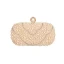 Elegant Ivory Square Wedding Clutch Bags 2020 Metal Rhinestone Pearl