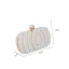 Elegant Square Wedding Clutch Bags 2020 Metal Rhinestone Pearl