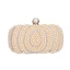 Elegant Square Wedding Clutch Bags 2020 Metal Rhinestone Pearl