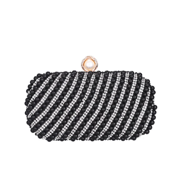 Chic / Beautiful Square Clutch Bags 2020 Metal Pearl Rhinestone