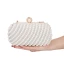 Chic / Beautiful Square Clutch Bags 2020 Metal Pearl Rhinestone