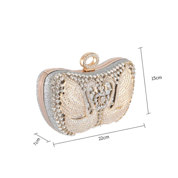Chic / Belle Pochette 2020 Métal Faux Diamant