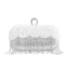 Mode Cuir Verni Carrés Pochette 2020 Métal Faux Diamant Gland Perle