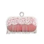 Mode Cuir Verni Carrés Pochette 2020 Métal Faux Diamant Gland Perle