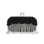 Mode Cuir Verni Carrés Pochette 2020 Métal Faux Diamant Gland Perle