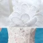 Illusion Affordable White Beach Pierced Wedding Dresses 2020 A-Line / Princess Shoulders Sleeveless Backless Appliques Flower Beading Sweep Train