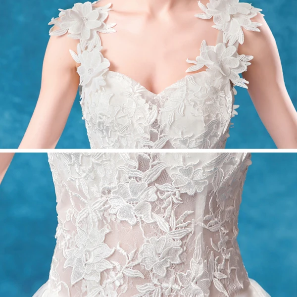 Illusion Affordable White Beach Pierced Wedding Dresses 2020 A-Line / Princess Shoulders Sleeveless Backless Appliques Flower Beading Sweep Train