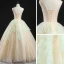 Charming Champagne Prom Dresses 2020 Ball Gown V-Neck Sleeveless Floor-Length / Long Ruffle Backless Formal Dresses