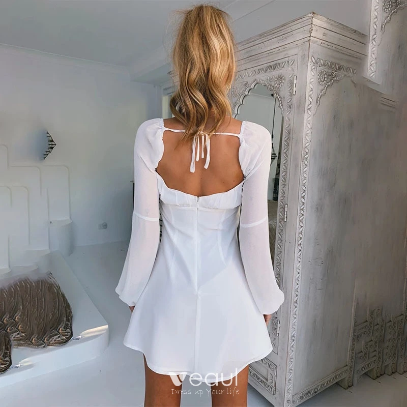 long short sleeve dress Lucy Baby Pink Long Sleeve Mini Dress - US 6