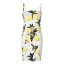 Chic / Belle Blanche Plage Robes longues 2020 Bretelles Spaghetti Sans Manches Dos Nu Impression Fleur Polyester Courte Vêtements Femme