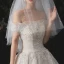 Luxury / Gorgeous Champagne Bridal Wedding Dresses 2020 Ball Gown Off-The-Shoulder Detachable Long Sleeve Backless Appliques Lace Beading Sequins Glitter Tulle Cathedral Train Ruffle
