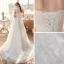 Elegant Outdoor / Garden White Wedding Dresses 2020 A-Line / Princess Sweetheart Sleeveless Backless Appliques Lace Beading Sweep Train Ruffle