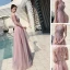 Elegant Candy Pink Evening Dresses  2020 A-Line / Princess Scoop Neck Sleeveless Appliques Lace Beading Glitter Tulle Floor-Length / Long Ruffle Backless Formal Dresses