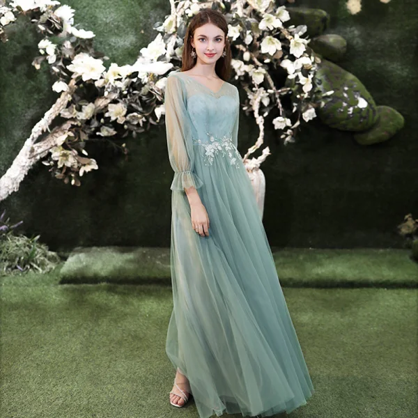 lace sage green bridesmaid dresses Dusty Sage Plus Size Chiffon Bridesmaid Dress with Lace Bodice and Cap Sleeves main image 0