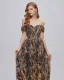 Chic / Belle Doré Glitter Fendue devant Robe De Bal Robe De Soirée 2023 Princesse De l'épaule Sans Manches Dos Nu Longue Robe De Ceremonie