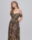 Chic / Belle Doré Glitter Fendue devant Robe De Bal Robe De Soirée 2023 Princesse De l'épaule Sans Manches Dos Nu Longue Robe De Ceremonie