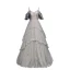 High-end Grey Prom Dresses 2020 A-Line / Princess Spaghetti Straps Short Sleeve Beading Floor-Length / Long Ruffle Backless Formal Dresses