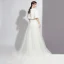 Fashion White Jumpsuit With Shawl 2020 Scoop Neck Backless Metal Sash Sweep Train Evening Dresses