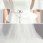 Fashion White Jumpsuit With Shawl 2020 Scoop Neck Backless Metal Sash Sweep Train Evening Dresses