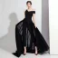 Fashion Burgundy Jumpsuit 2020 Off-The-Shoulder Short Sleeve Bow Sweep Train Backless Evening Dresses