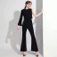 Modest / Simple White Jumpsuit 2020 One-Shoulder Long Sleeve Floor-Length / Long Backless Evening Dresses