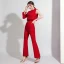 Modest / Simple White Jumpsuit 2020 One-Shoulder Long Sleeve Floor-Length / Long Backless Evening Dresses