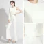 Modest / Simple White Jumpsuit 2020 One-Shoulder Long Sleeve Floor-Length / Long Backless Evening Dresses