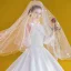 Victorian Style White Satin Bridal Wedding Dresses 2020 Ball Gown Scoop Neck Puffy 3/4 Sleeve Backless Appliques Lace Beading Cathedral Train
