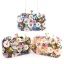 Fée Des Fleurs Bleu Roi Carrés Pochette 2020 Métal Perlage Fait main Fleur