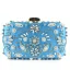 Chic / Beautiful Gold Square Clutch Bags 2020 Metal Beading Rhinestone