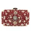 Chic / Beautiful Gold Square Clutch Bags 2020 Metal Beading Rhinestone