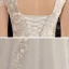 Affordable White Outdoor / Garden Wedding Dresses 2020 Ball Gown High Neck Short Sleeve Backless Appliques Lace Sequins Beading Pearl Floor-Length / Long Ruffle