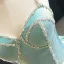 Luxury / Gorgeous Mint Green Satin Prom Dresses 2020 Ball Gown Spaghetti Straps Sleeveless Beading Floor-Length / Long Ruffle Backless Formal Dresses