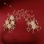Elegant Gold Headpieces 2020 Metal Rhinestone Crystal Flower Bridal Hair Accessories