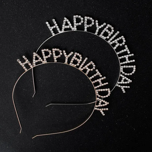 Chic / Beautiful Birthday Headpieces 2020 Metal Rhinestone Bridal Hair Accessories