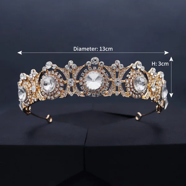 Classic Gold Headpieces 2020 Metal Rhinestone Bridal Hair Accessories